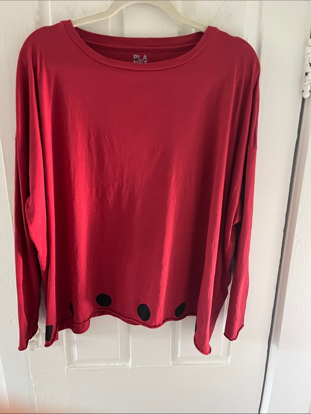 Planet One Size Red with Polka Dot Top